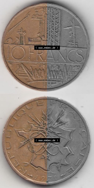 Umlaufmünze aus Frankreich in der Francs-Währung Sammlung