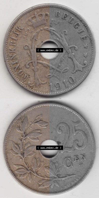 Belgien vor Einführung der Euromünzen in Belgien Sammlung