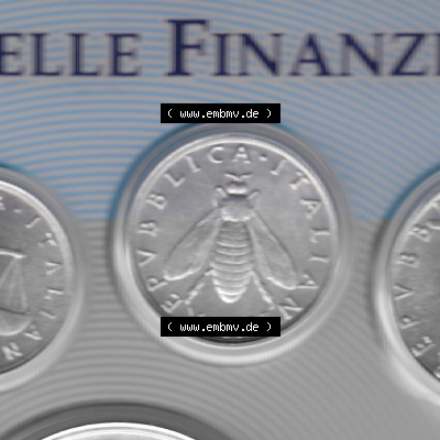 Münze aus Italien in der italienischen Lira-Währung Sammlung