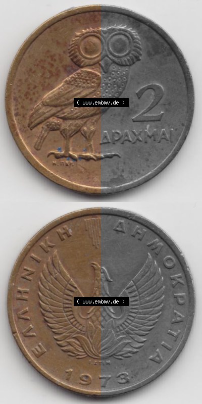Umlaufmünze aus Griechenland in der Drachmen-Währung Sammlung