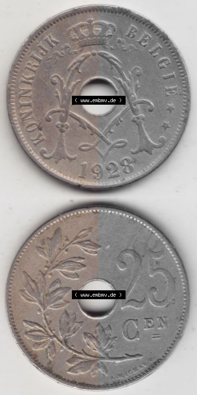 Belgien vor Einführung der Euromünzen in Belgien Sammlung