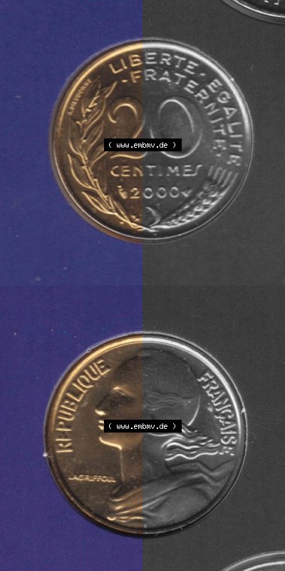 Umlaufmünze aus Frankreich in der Francs-Währung Sammlung