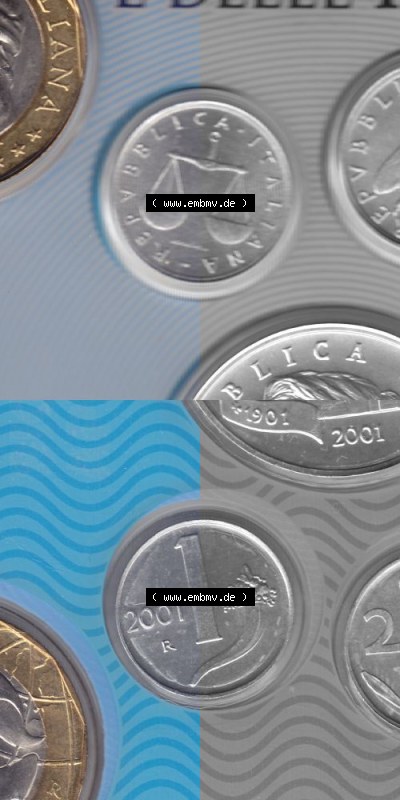 Münze aus Italien in der italienischen Lira-Währung Sammlung