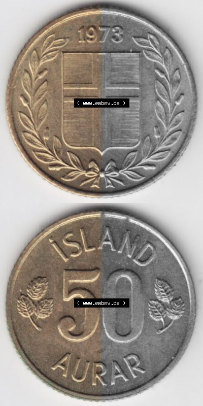Umlaufmünze aus Island in Isländischen Kronen-Währung Sammlung