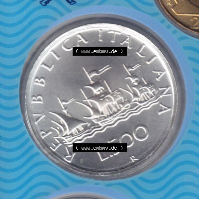 Münze aus Italien in der italienischen Lira-Währung Sammlung