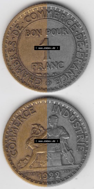 Umlaufmünze aus Frankreich in der Francs-Währung Sammlung