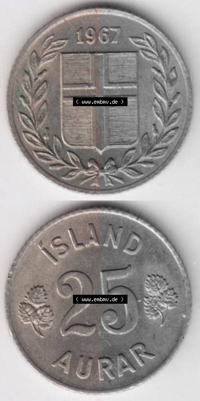 Umlaufmünze aus Island in Isländischen Kronen-Währung Sammlung