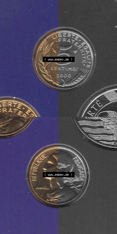 Umlaufmünze aus Frankreich in der Francs-Währung Sammlung