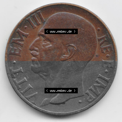 Münze aus Italien in der italienischen Lira-Währung Sammlung