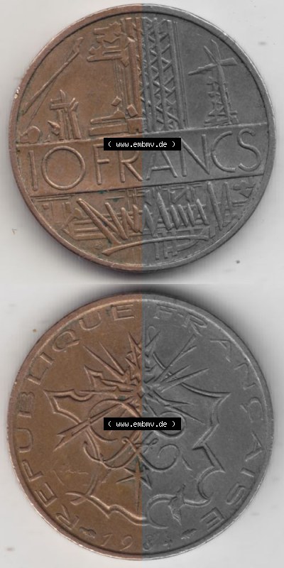 Umlaufmünze aus Frankreich in der Francs-Währung Sammlung