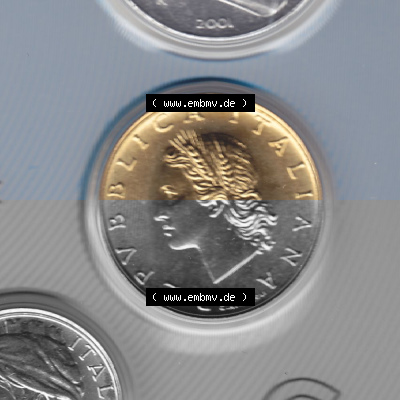 Münze aus Italien in der italienischen Lira-Währung Sammlung