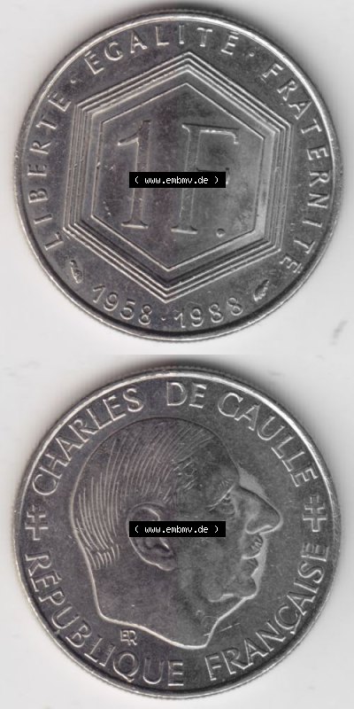 Umlaufmünze aus Frankreich in der Francs-Währung Sammlung