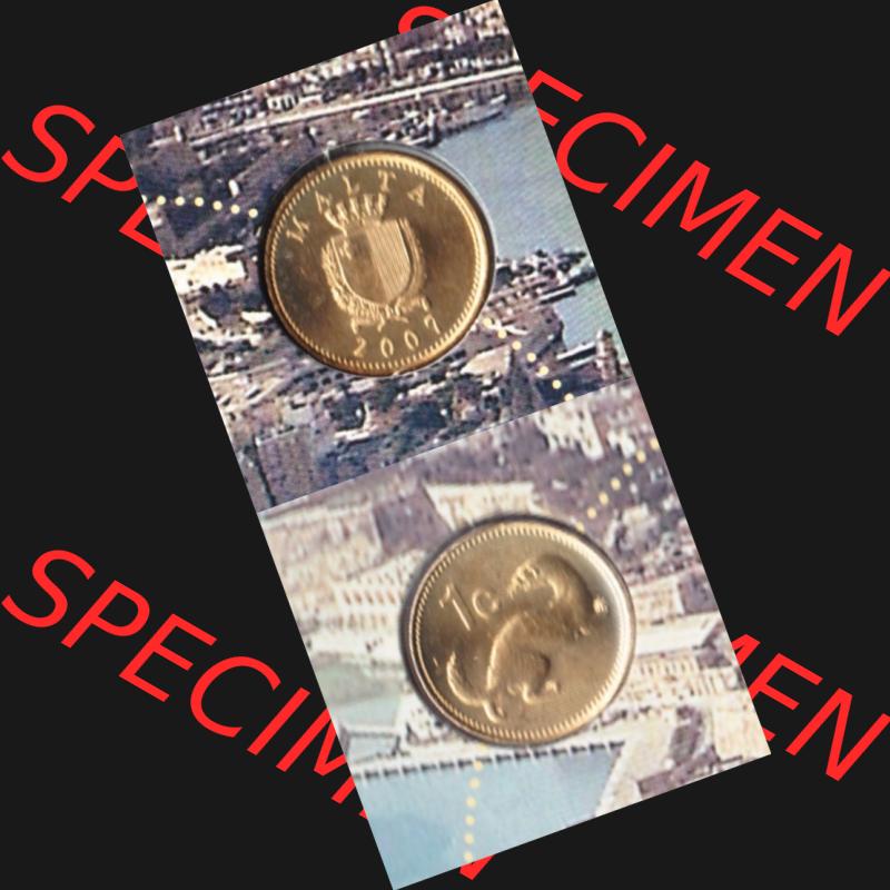Münzen Malta Umlaufmünze 1991-2007, 1 Cent 2007, Münzseiten Vertikal / Untereinander für Mobile-Geräte als Bildmaterial Sammlung