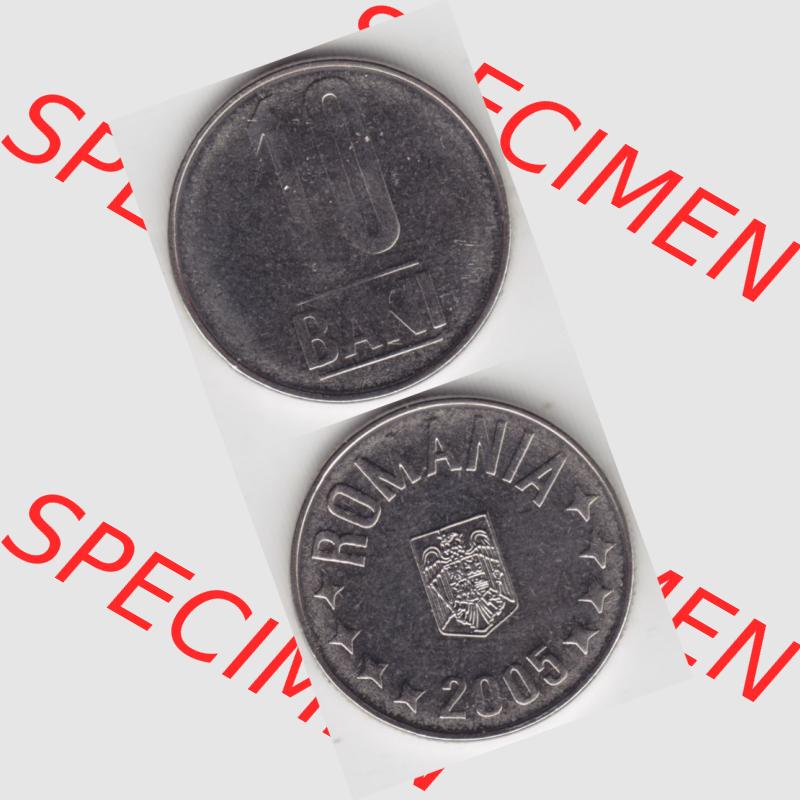 Münzen Rumänien Umlaufmünze 2005-2012, 10 Bani 2005, Münzseiten Vertikal für Mobile-Geräte als Bildmaterial Sammlung