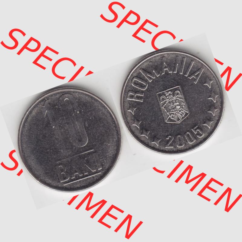 Münzen Rumänien Umlaufmünze 2005-2012, 10 Bani 2005, Bild mit horizontaler Vollansicht als Bildmaterial Sammlung