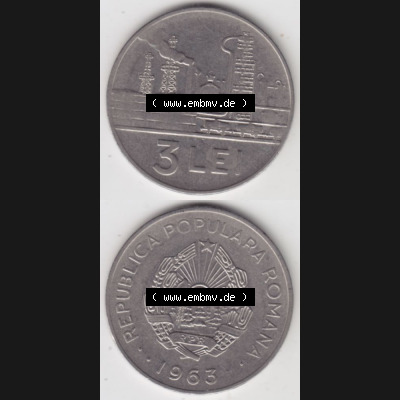 Münzen Rumänien Umlaufmünze 1963-1963, 3 Lei (3) Sammlung