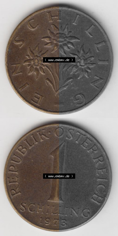 Münzen Österreich Umlaufmünze 1959-2001, 1 Schilling 1973, Münze aus Österreich -.-.- Sammlung