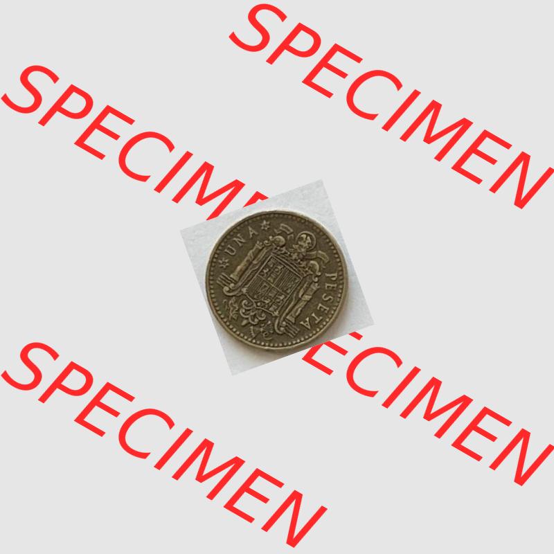 Münzen aus Spanien 1 PTAS 1966 (0012) Sammlung