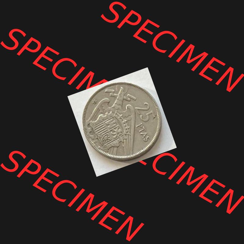 Münzen aus Spanien 25 PTAS 1957 (0017) Sammlung