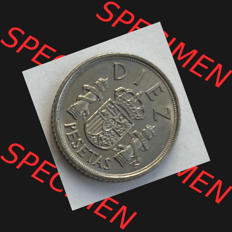 Münzen aus Spanien Bild (0005) 10 Peseta 1983 Sammlung