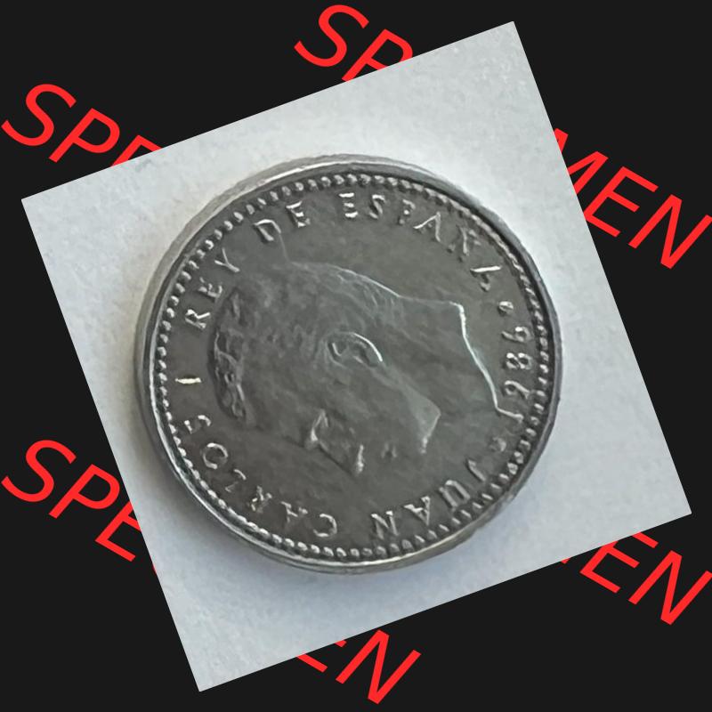 Münzen aus Spanien Bild (0004) 1 Peseta 1986 Sammlung