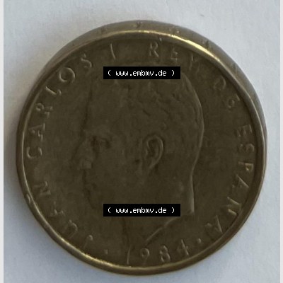 Münzen aus Spanien Bild (0001) 1984 100 Peseta Sammlung