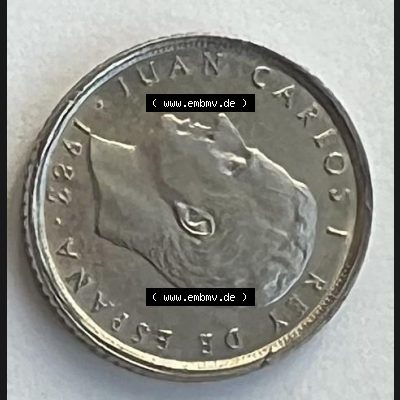 Münzen aus Spanien 2 PTAS 1982 (0006) Sammlung