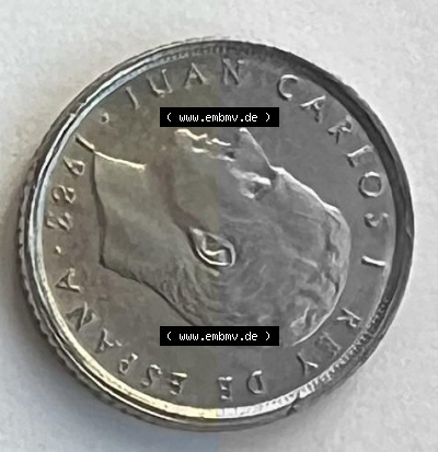 Münzen aus Spanien 2 PTAS 1982 (0006) Sammlung