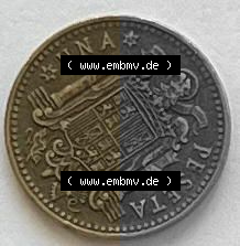 Münzen aus Spanien 1 PTAS 1966 (0012) Sammlung