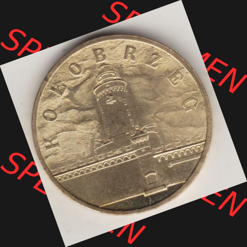 Münzen Polen Gedenkmünze 2005-2005, 2 Zloty, Kolobrzeg. Polnische Münze mit Nennwert von 2 Zloty, 2 Zloty sind in Euro Umgerechnet 46 Euro-Cent / 0,46... Sammlung