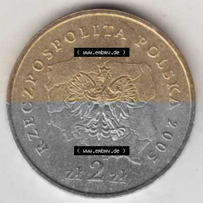 2 Zloty, Województwo Zachodniopomorskie, Polnische Münze Sammlung