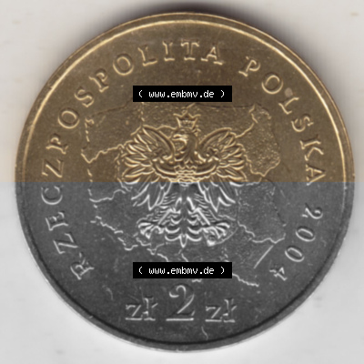 2 Zloty, Województwo Dolnoslaskie, Polnische Münze Sammlung