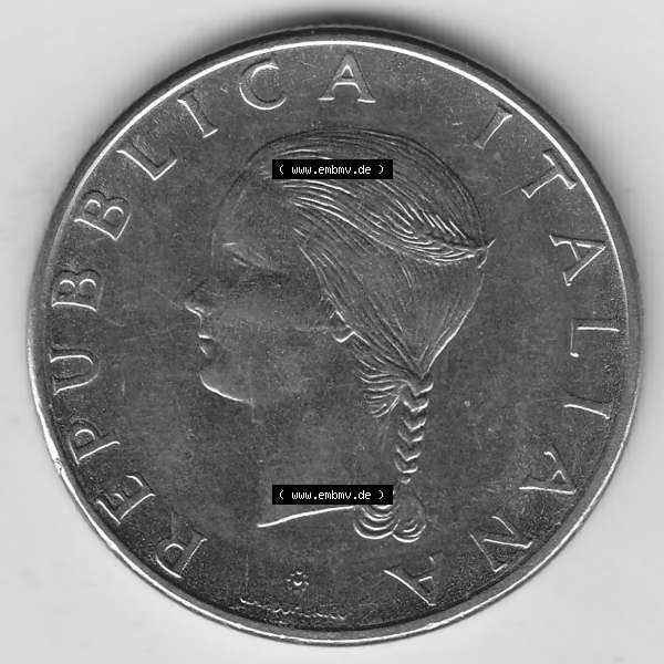 Grau bzw. s/w Bildmaterial von Münzen aus Italien / Italia Gedenkmünzen 1979-1979, 100 Lire, Ernährungs- und Landwirtschafts- Organisation der Vereinten Nationen-2. Vorderseite... Sammlung Graustufen