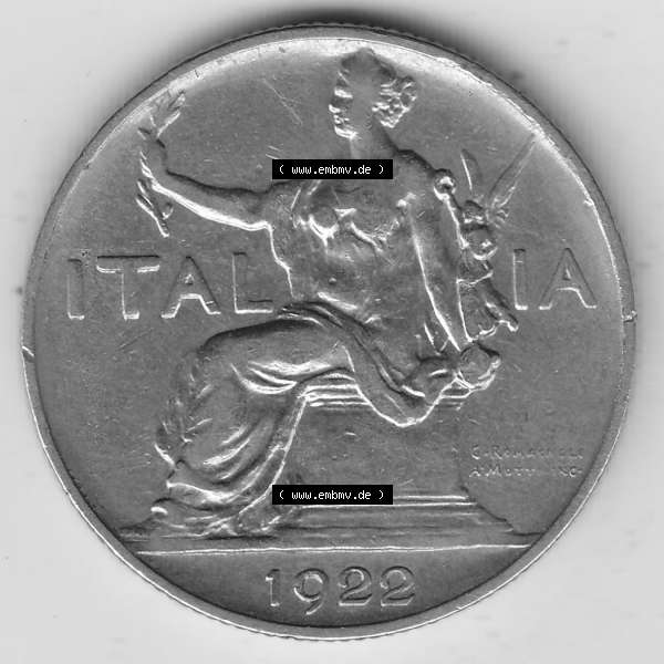 Grau bzw. s/w Alte Münzen KMS Italien / Italia, Kursmünzensatz - Zusammenstellung 1908-1943, mit Münze 1922-1935, 1 Lire, Lira, A MOTTI INC G ROMAGNOLI ITALIA 1922-1.... Sammlung Graustufen