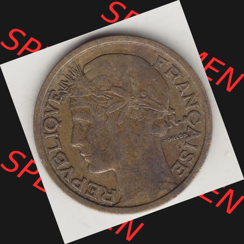 Münzen Frankreich Umlaufmünze 1931-1941, 1 Franken, 1 Franc, 1937-1 LIBERTE EGALITE FRATERNITE. Vorderseite der alten französischen Umlaufmünze aus Frankreich... Sammlung
