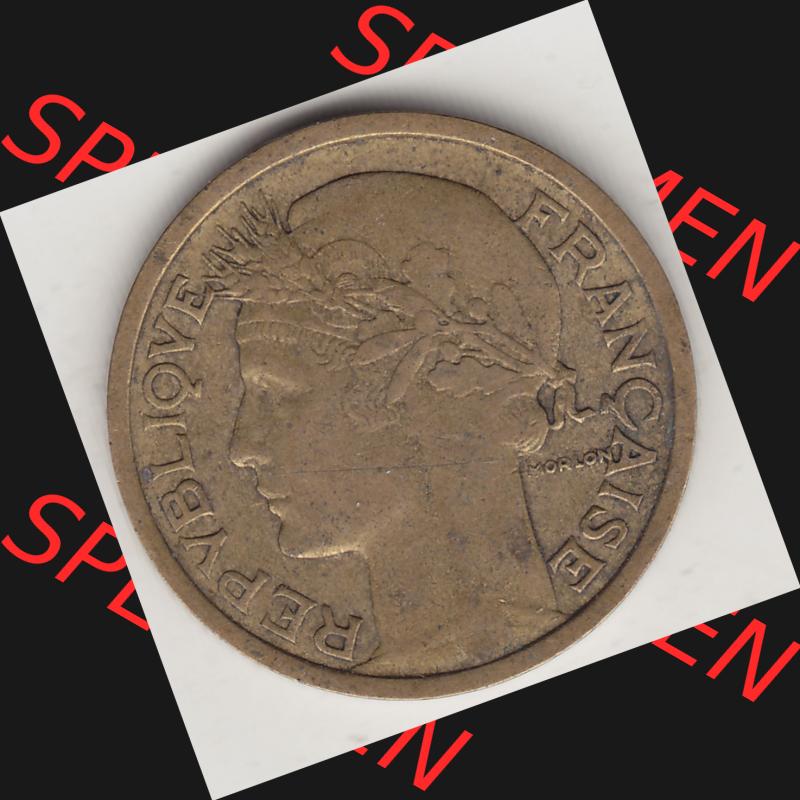 Münzen Frankreich Umlaufmünze 1931-1941, 1 Franken, 1 Franc, 1936-1 LIBERTE EGALITE FRATERNITE. Vorderseite der alten französischen Umlaufmünze aus Frankreich... Sammlung