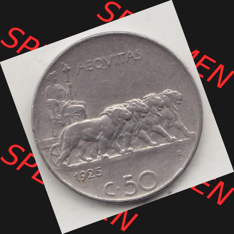 Alte Münzen KMS Italien / Italia, Kursmünzensatz - Zusammenstellung 1908-1943, mit Münze 1919-1935, 50 Centesimi, Cent Viktor Emanuel III. , VITT... Sammlung
