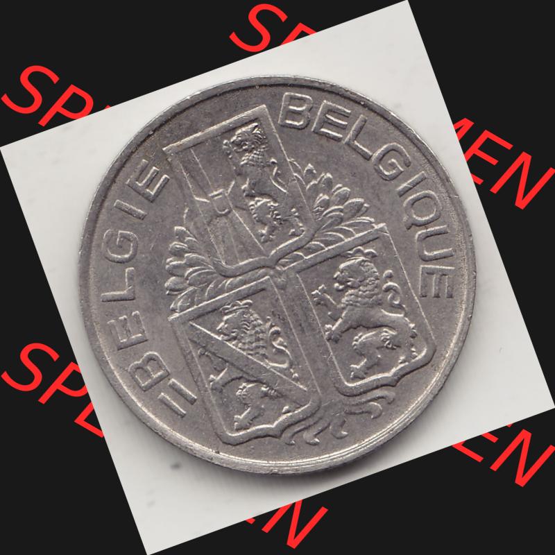 Alte Münzen KMS Belgien, Kursmünzensatz / KMS - Zusammenstellung 1938-1940, mit Münze 1939-1940, 1 FR, Franken, BELGIE - BELGIQUE 1940-1. Vorderseite... Sammlung