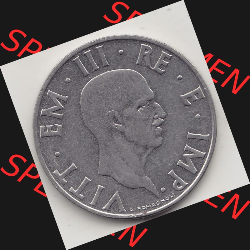 Alte Münzen KMS Italien / Italia, Kursmünzensatz - Zusammenstellung 1908-1943, mit Münze 1939-1943, 2 Lire, Lira, Viktor Emanuael III., G ROMAGNOLI... Sammlung