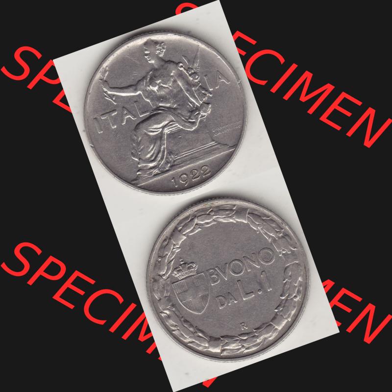 Alte Münzen KMS Italien / Italia, Kursmünzensatz - Zusammenstellung 1908-1943, mit Münze 1922-1935, 1 Lire, Lira, A MOTTI INC G ROMAGNOLI ITALIA 1922-1.... Sammlung