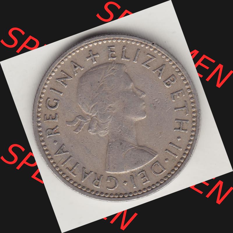 Münzen Großbritannien Umlaufmünze 1954-1970, 1 Schilling - Shilling, 1956-1 Wappen mit 3 Löwen (1) Sammlung