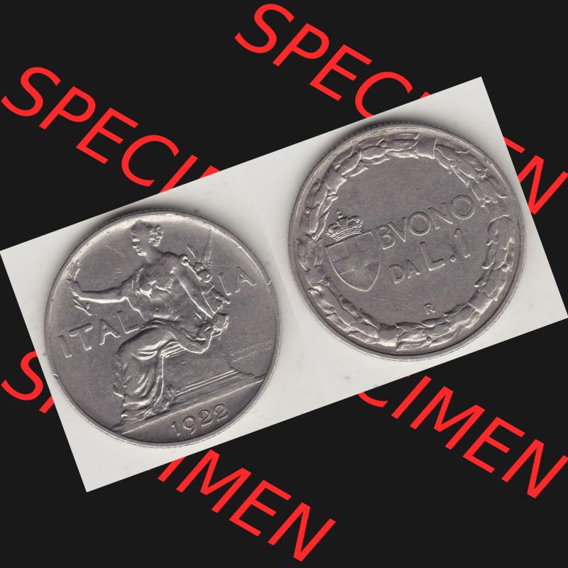 Alte Münzen KMS Italien / Italia, Kursmünzensatz - Zusammenstellung 1908-1943, mit Münze 1922-1935, 1 Lire, Lira, A MOTTI INC G ROMAGNOLI ITALIA 1922-1.... Sammlung