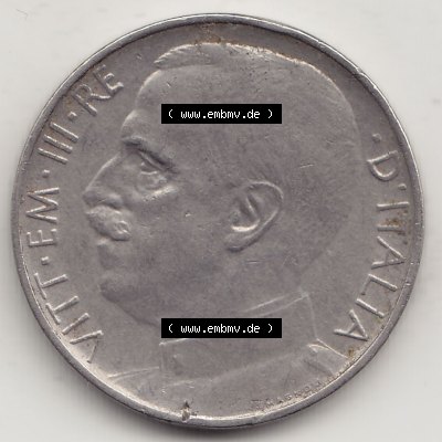 Alte Münzen KMS Italien / Italia, Kursmünzensatz - Zusammenstellung 1908-1943, mit Münze 1919-1935, 50 Centesimi, Cent Viktor Emanuel III. , VITT... Sammlung