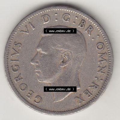 Münzen Großbritannien Umlaufmünze 1947-1948, 2 Schilling - Shillings 1949-2 (1) Sammlung