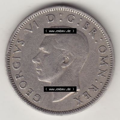 Münzen Großbritannien Umlaufmünze 1947-1948, 2 Schilling - Shillings 1948-1 (1) Sammlung
