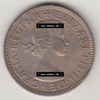 Münzen Großbritannien Umlaufmünze 1954-1970, 2 Schilling - Shillings 1954-2 (1) Sammlung