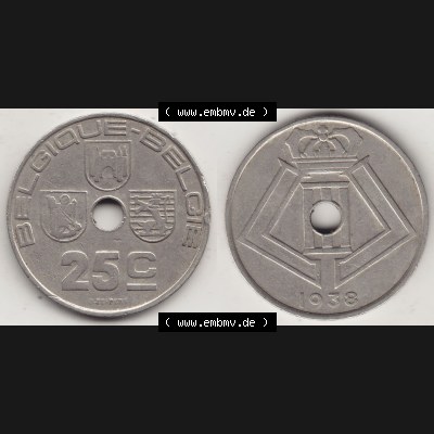 Alte Münzen KMS Belgien, Kursmünzensatz / KMS - Zusammenstellung 1938-1940, mit Münze 1938-1939, 25 C, Centime, BELGIQUE - BELGIE 1938-1. Vorderseite... Sammlung