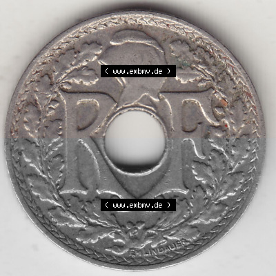 10 Cmes / Centime / Cent Umlaufmünze aus Frankreich in der Francs-Währung Sammlung