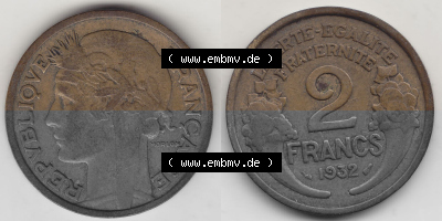 Umlaufmünze aus Frankreich in der Francs-Währung Sammlung