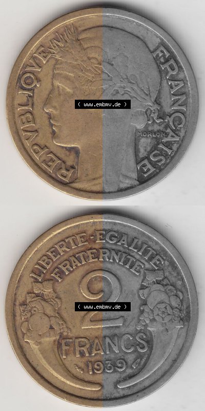 Umlaufmünze aus Frankreich in der Francs-Währung Sammlung